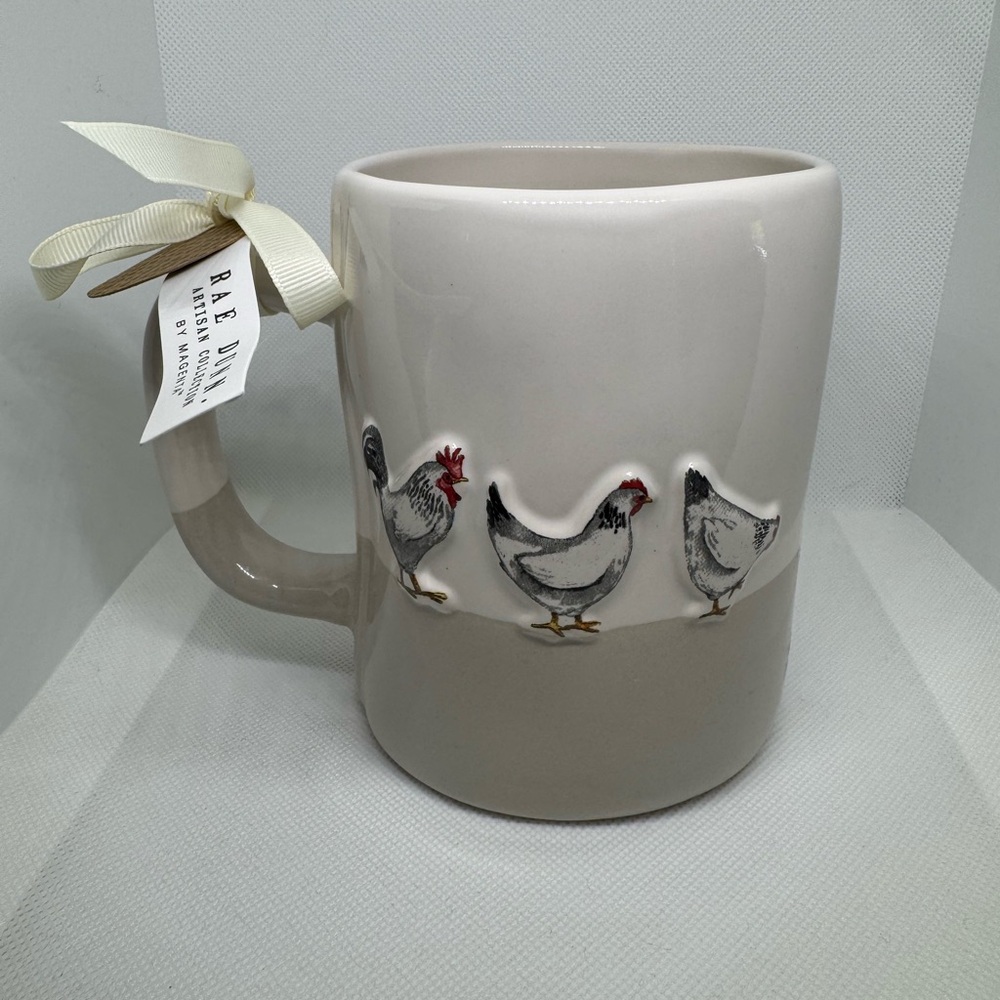 Rae Dunn Cluck Ceramic Mug NWT